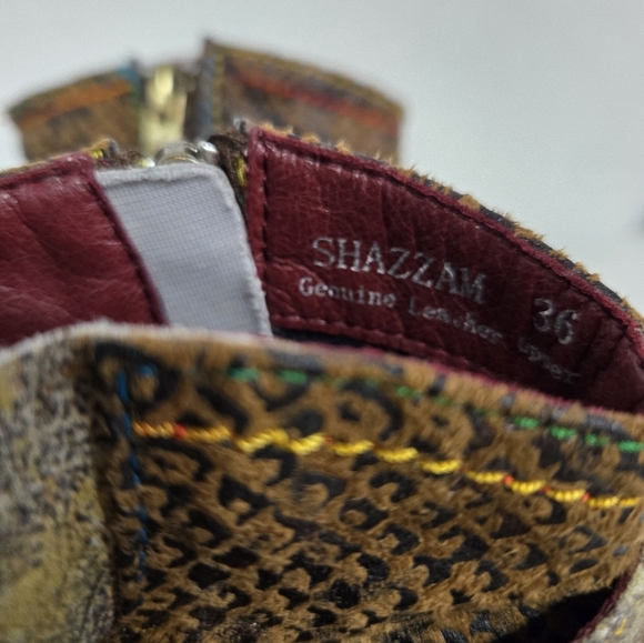 L'Artiste Spring Step Shazzam Leather Ankle Boots 5.5-6 - Picture 7 of 8